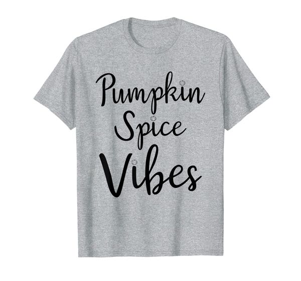 

pumpkin spice vibes t-shirt, White;black