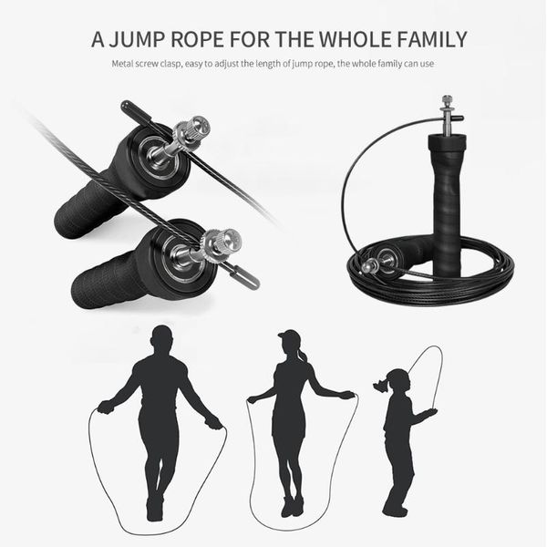 

multi-functional lose weight skipping rope practical convenient weighted fitness adjustable speed steel jumping jump ropes