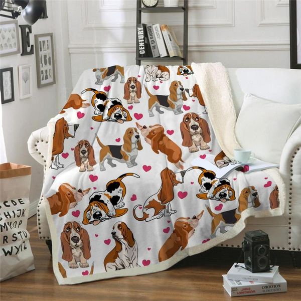 

blankets love dogs blanket plush throw sofa noble bedspread bed dog bedding