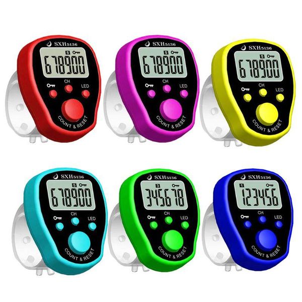 

counters 5 channel finger counter lcd electronic digital chanting multi-function tally with backlight