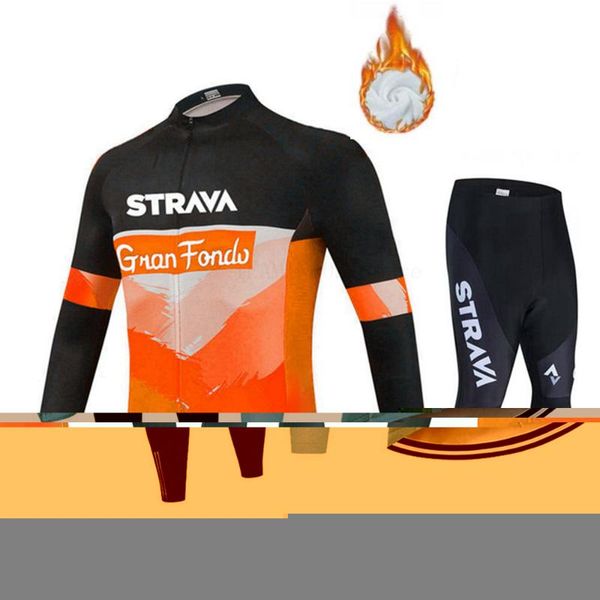 

pro team winter thermal fleece cycling jersey clothing bicycle mtb bike downhill shirt men long sleeve set s11 racing sets, Black;blue