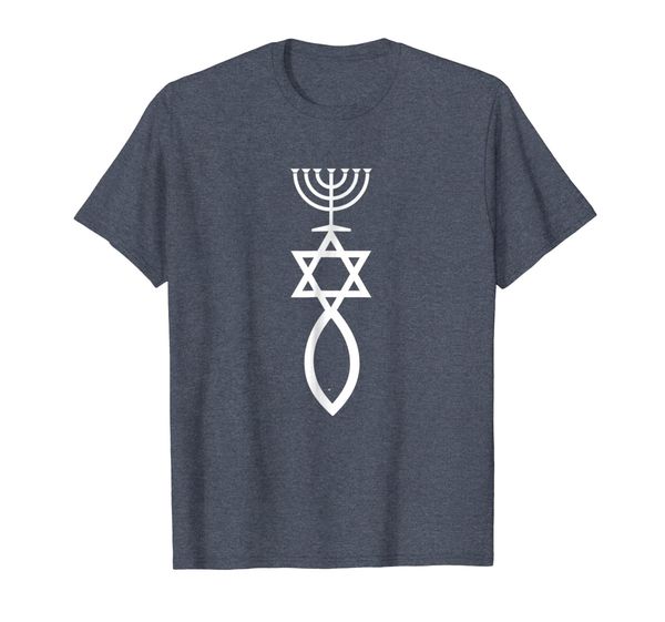 

messianic jewish seal of jerusalem menorah star david fish, White;black
