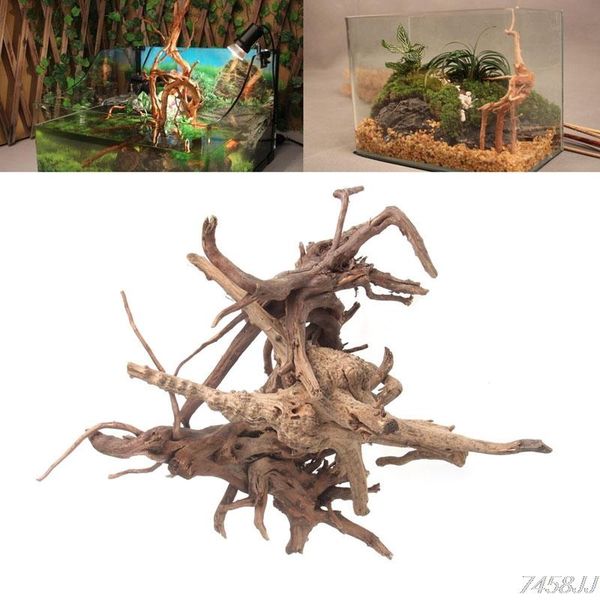 

decorations aquarium decoration wood natural trunk driftwood tree fish tank plant stump ornament landscap decor g03 drop ship