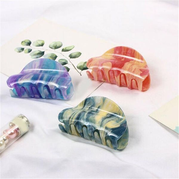 

hair accessories claw make up acrylic multicolor crab clamp girl clip styling tool applicable