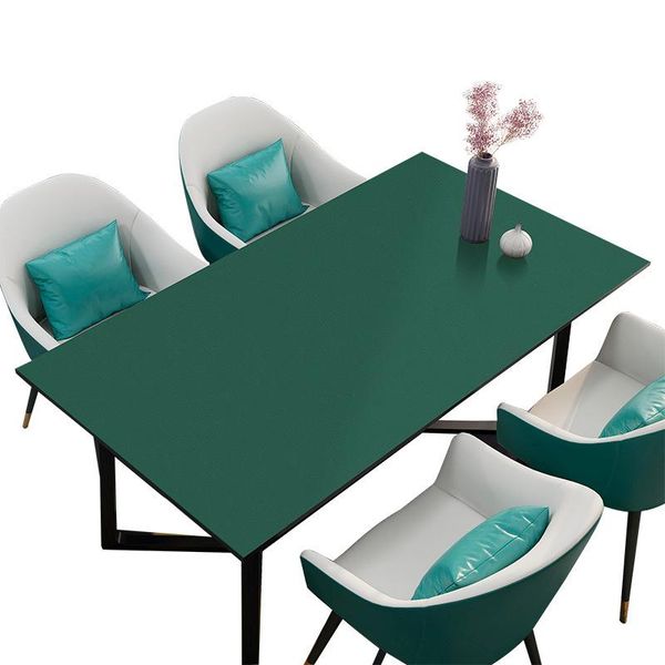 

table cloth evich pure color pu leather tablecloth waterproof oil-proof disposable anti-scalding household rectangular mat