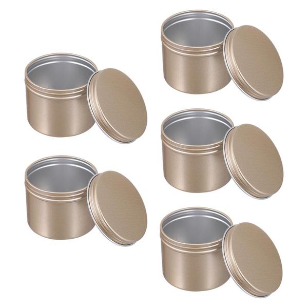 

gift wrap 5pcs 100ml christmas elements candle party favors tins jar metal boxes