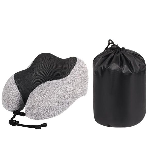 

pillow gift with bag home office portable memory foam kids adults soft u shaped neck sleeping 360 degree support ergonomic