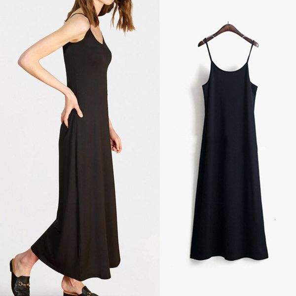 

dresses full blue casual spring and summer style loose dress female black show thin long skirt, Black;gray