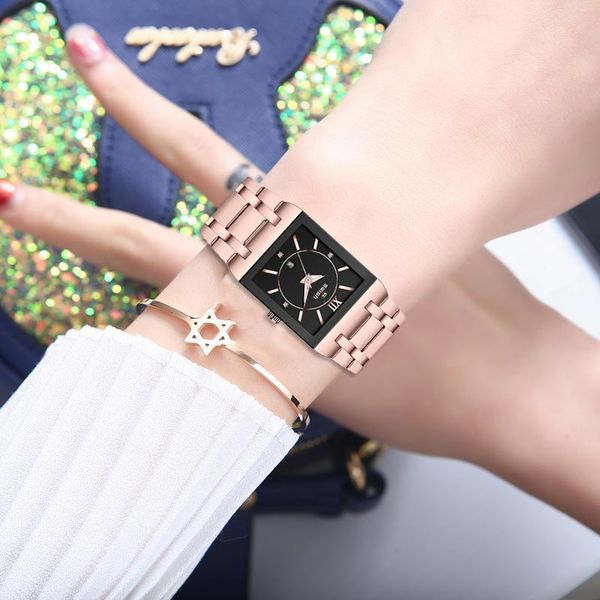 

wristwatches 2021 women's luxury bracelet watches brand designer quartz watch ladies golden rose gold wrist relogio feminino, Slivery;brown