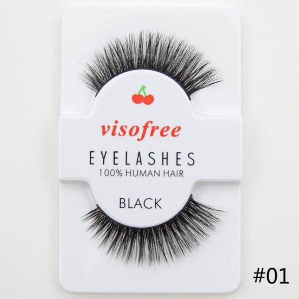 

false eyelashes pairs/lot visoextension dramatic soft human hair makeup beauty tools eyelash #291