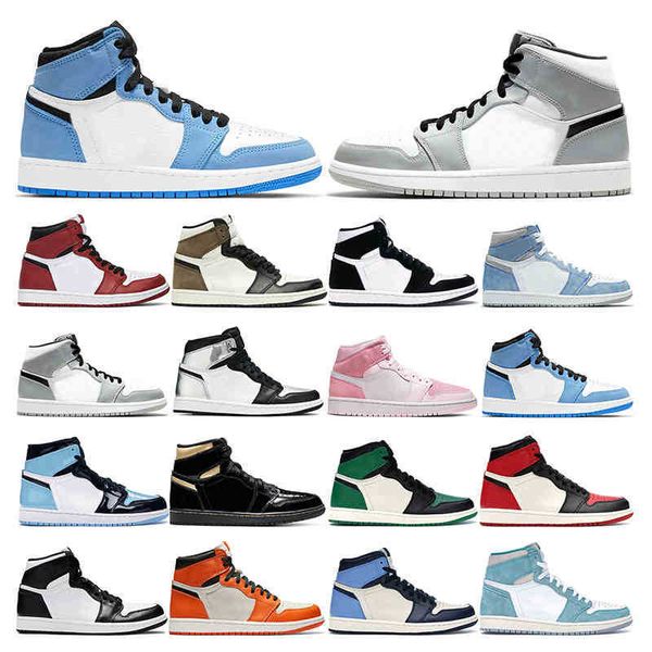 

mens basketball shoes 1s women jumpman 1 university blue hyper royal silver bred toe smoke grey dark mocha twist sneaker outdoor sports