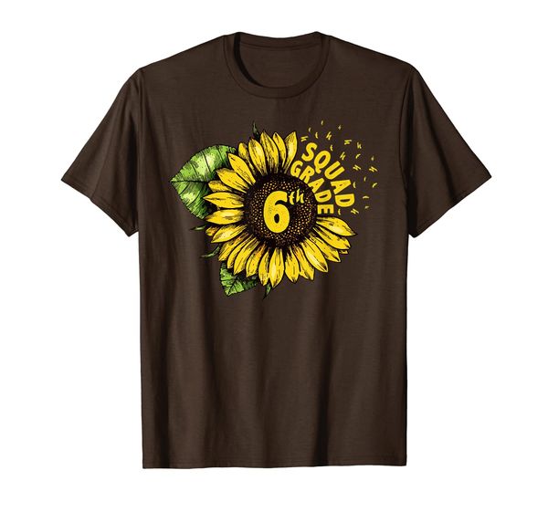 

Sunflower 6th Grade Squad T-Shirt Sixth Grade Teacher Shirt, Mainly pictures