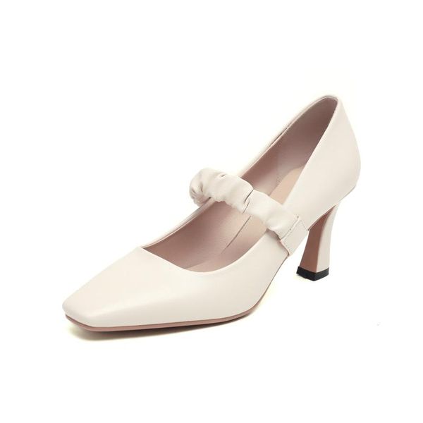 

dress shoes classic high heels women pumps straps black beige heeled mary janes shoe ladies 2021 party office wedding female