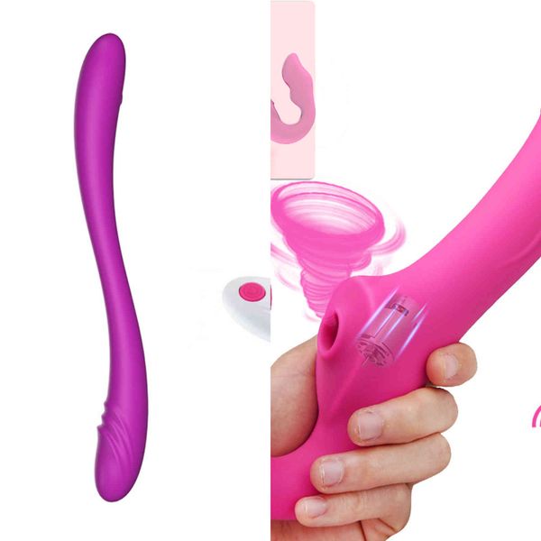 Nxy vibradores fortes poderosos vibradores clitóris sexo brinquedos íntimos para casais duplos penetração vibrando massager alça ons dois m / w 1119