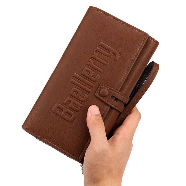 

wallets brand men's wallet men pu leather clutch male bag large capacity man purse coin pocket fashion, Red;black