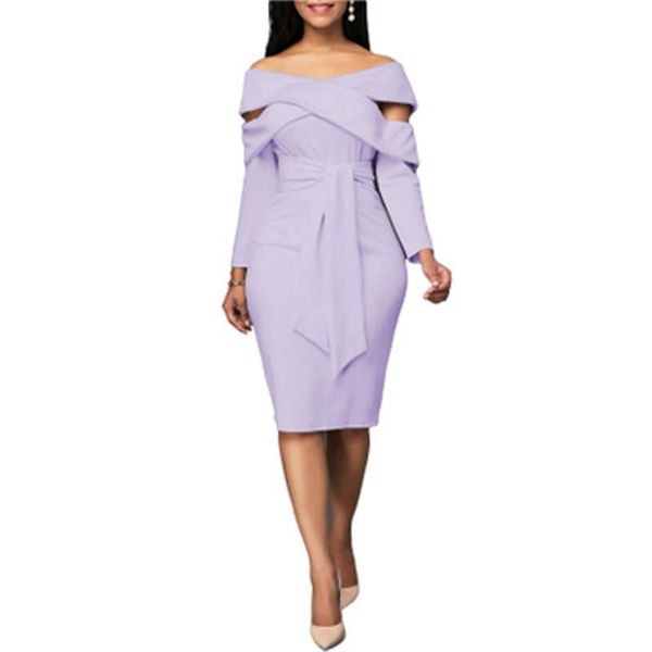 

womens strapless bodycon dresses fashion trend knee length slash neck short skirts designer female long sleeve club party dress, Black;gray