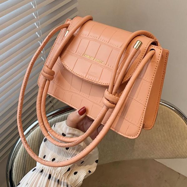 

shoulder bags retro bag female 2021 spring and summer ladies stone pattern mini messenger texture portable casual