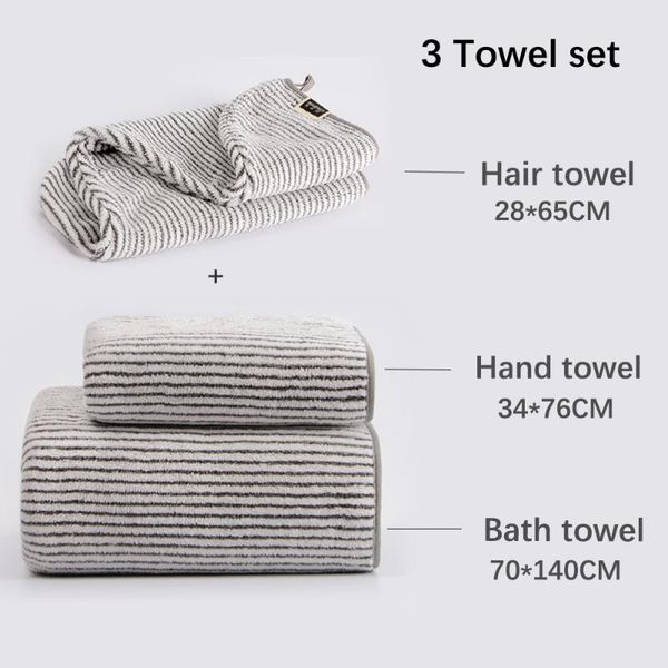 

towel microfiber set coral fleece, hair towel, hand bath is soft and absorbent bathroom face