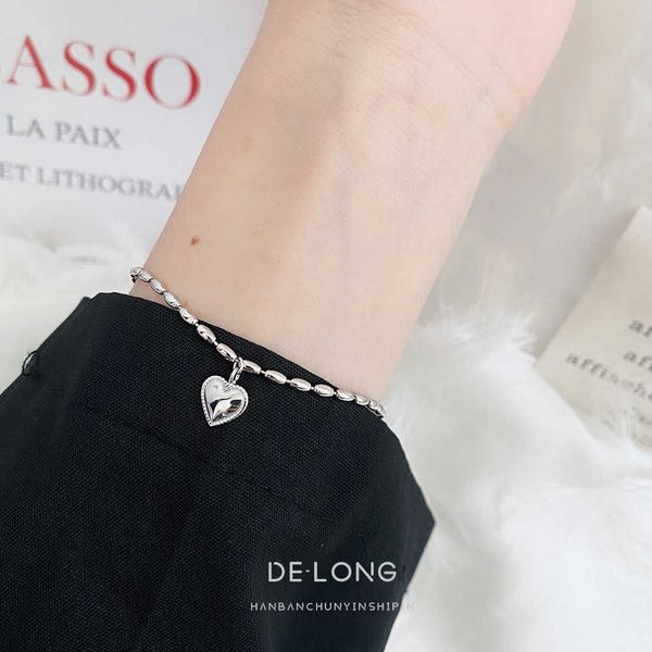

indifference fashion jewelry s925 sier rice love girl bracelet, Golden;silver
