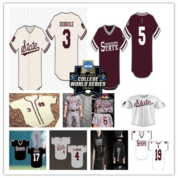 2021 College World Series Mississippi State Bulldog MSU Jersey Baseball TANNER ALLEN 4 Rowdey Jake Mangum KAMREN JAMES LUKE HANCOCK LOGAN TANNER WILL BEDNAR CLARK