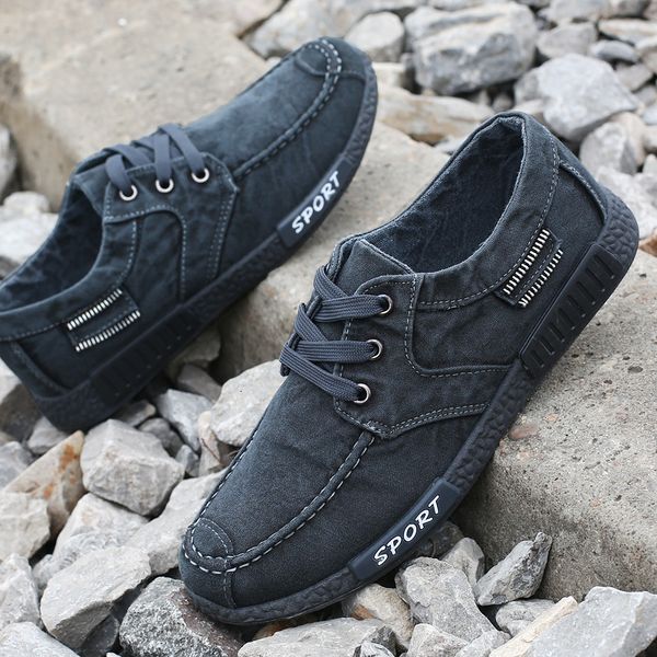 

shoe lona spring autumn male sneakers casual, breathable lazy shoes 2021 k4ga, Black
