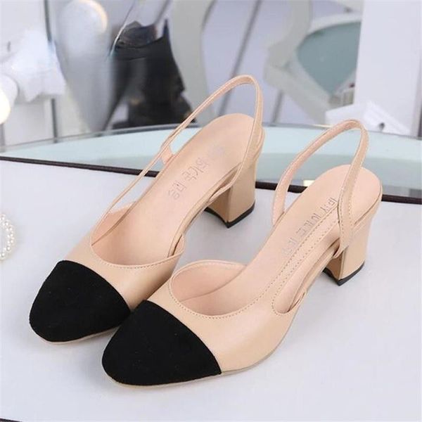 

dress shoes 2021 summer women mid heel square head fashion wedding party sandals casual, Black