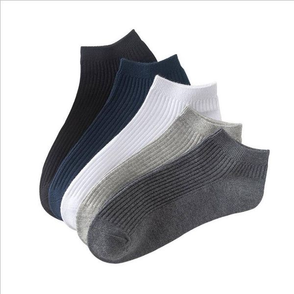 

spring and summer new double needle solid color men's socks lnw086a nice all-match breathable sock sockings, Black