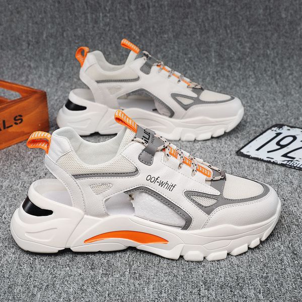 

2021 summer mens shoes sandals youth sports beach slippers outdoor wear versatile casual dad