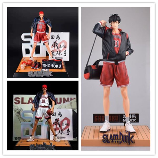 

slam dunk shohoku 10 sakuragi hanamichi / 11 rukawa kaede 1/4 scale pvc figure collectible model toy