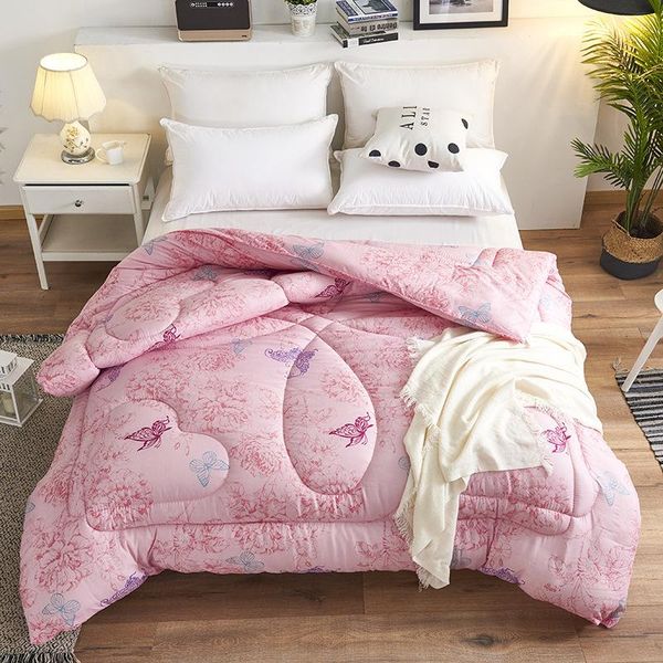 

comforters & sets autumn winter thicken warm quilt blanket double king queen bed cover bedding skin-friendly printed comforter home el duvet