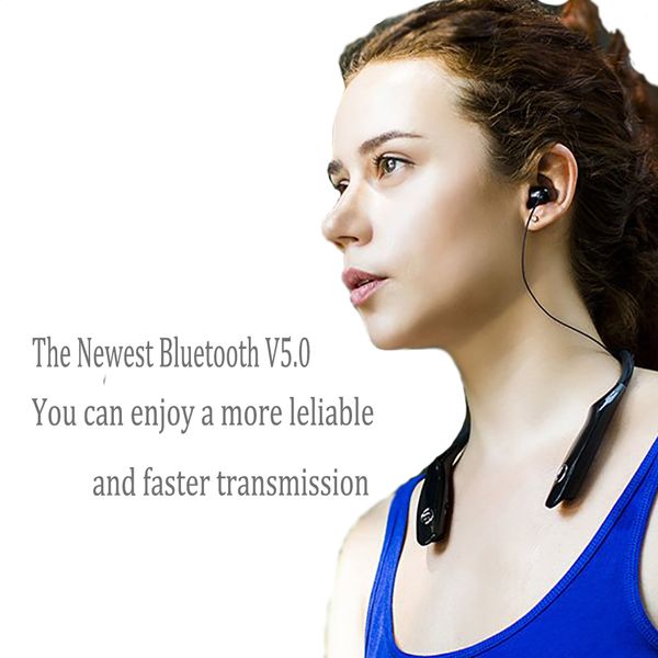 

24 hr wireless headphones v5.0 sports earbud neckband stereo bluetooth earphone headset with mic for smartphone xiaomi huawei