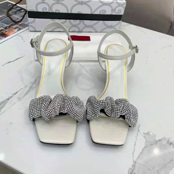 

dress shoes summer sandals high-end rhinestone diamond shiny high-heeled stiletto and elegant 7.5cm leather single for women, Black