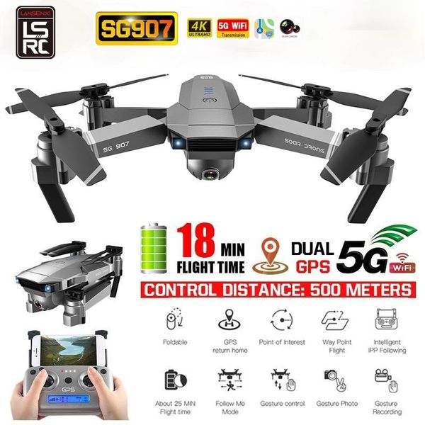 

gps drone 4k professional hd adjustment camera wide angle 5g wifi fpv rc quadcopter foldable drones helicopter