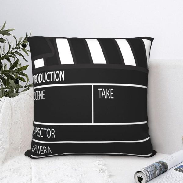

pillow case clapper board square pillowcase cushion cover comfort polyester throw for home sofa living room