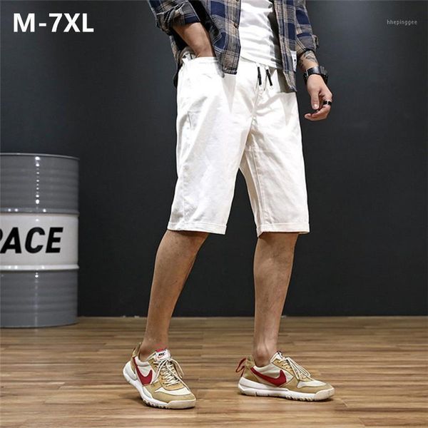 

men's mens shorts streetwear masculino pantalones hombre men bermudas cotton white black khaki blue summer short plus size 5xl 6xl 7xl1