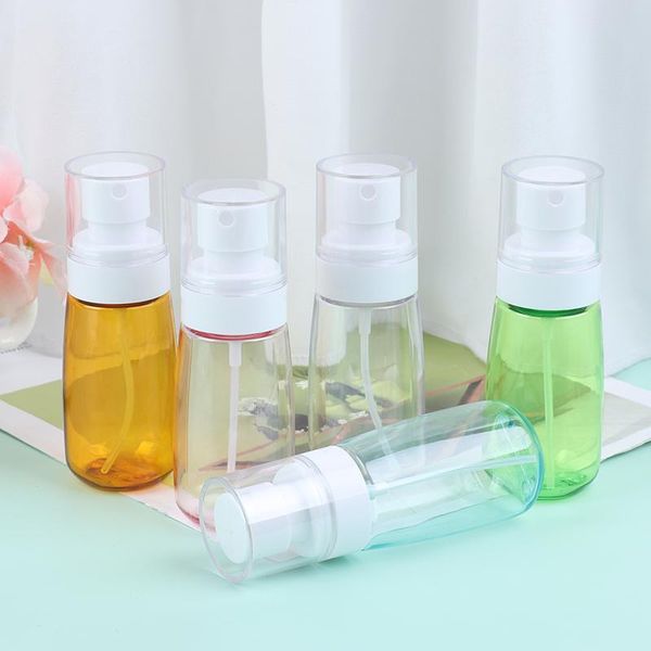 

pcs mini plastic fine spray refillable bottle transparent small empty for make up travel essential storage bottles & jars