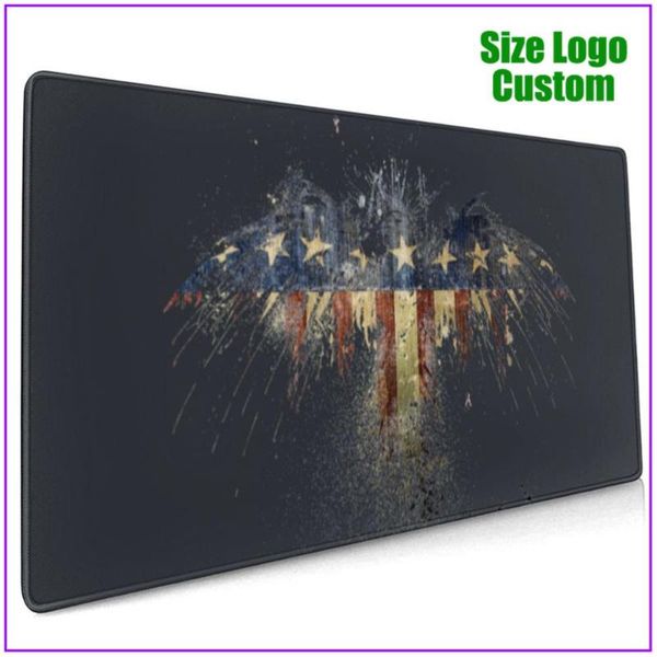 

mouse pads & wrist rests american eagle and flag black cool rgb pad with support gel pc gamer completo alfombrilla escritorio big gaming lon
