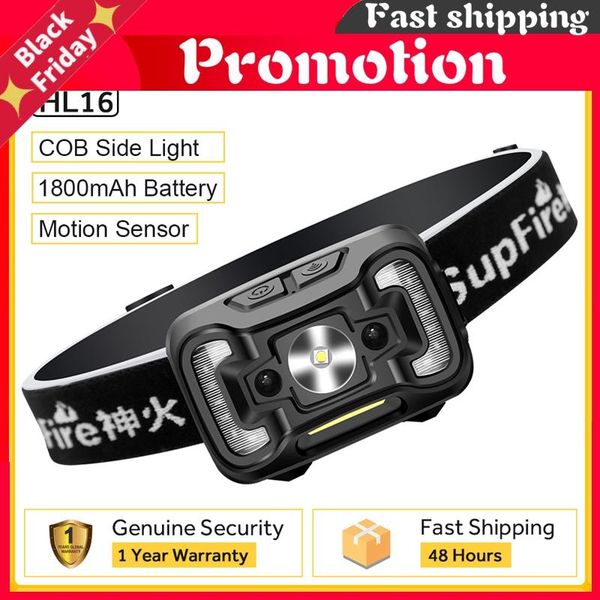 

headlamps hl16 motion sensor powerful headlight outdoor sports bicycle lamp fishing waterproof usb rechargeable led headlamp