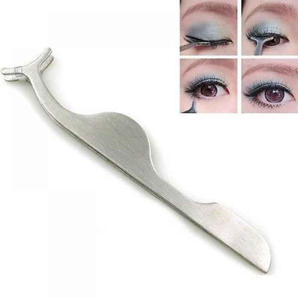 

eyelash curler stainless steel multi-function arc pliers false eyelashes inoculated easy operate take not slippery