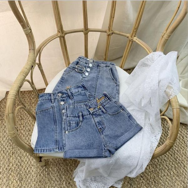 

wholesale girls denim shorts spring fashion 3-9t a123, Black