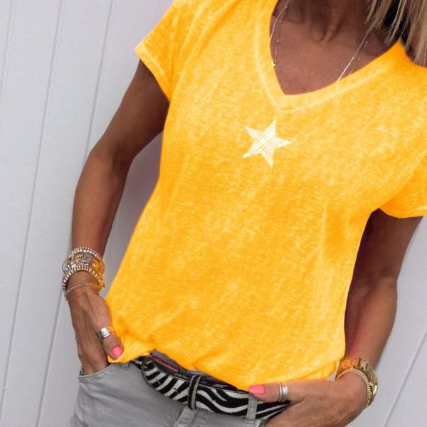 

summer t shirt women casual v-neck t-shirts female short sleeve for girls grey solid femme tee women's t-shirt, White