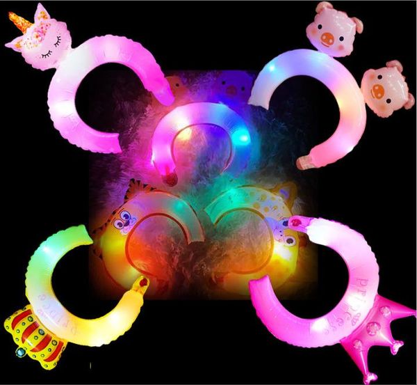 

party decoration 5pcs accessories foil glowing headwear balloons festival wedding decorations happy birthday kids ballon dress up toys