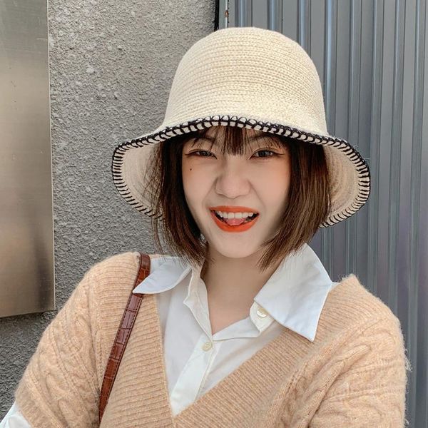 

bucket hat fisherman's in autumn and winter, Blue;gray