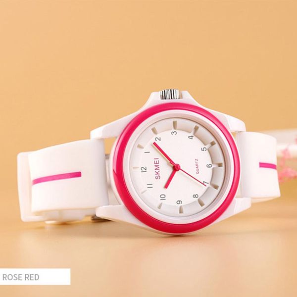 

sport watch for women original couple color pointer quartz men watches soft silicone strap clock wristwatches, Slivery;brown