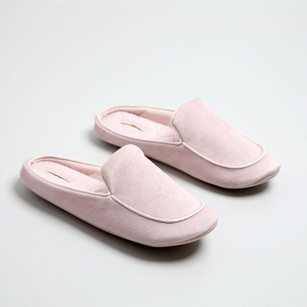 

elegant pink shallow slippers soft comfortable mute offce bedroom size 36-37 38-39 non-slip products for autumn and winter, Black