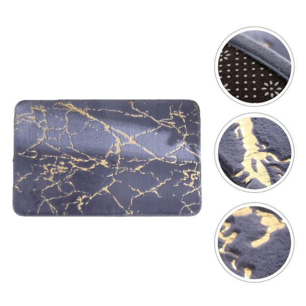

carpets 1pc household carpet bedroom ground mat bathroom non-slip floor (gray)