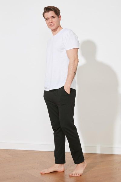 

stripe knitted sleepwear six men's, Black;brown