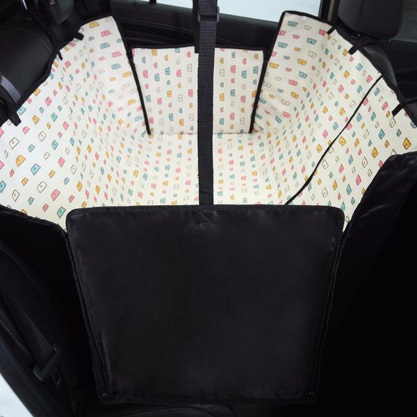 

dog car seat covers beige waterproof back cover pet oxford mats hammock protector travel high qulity print cushion with zipper