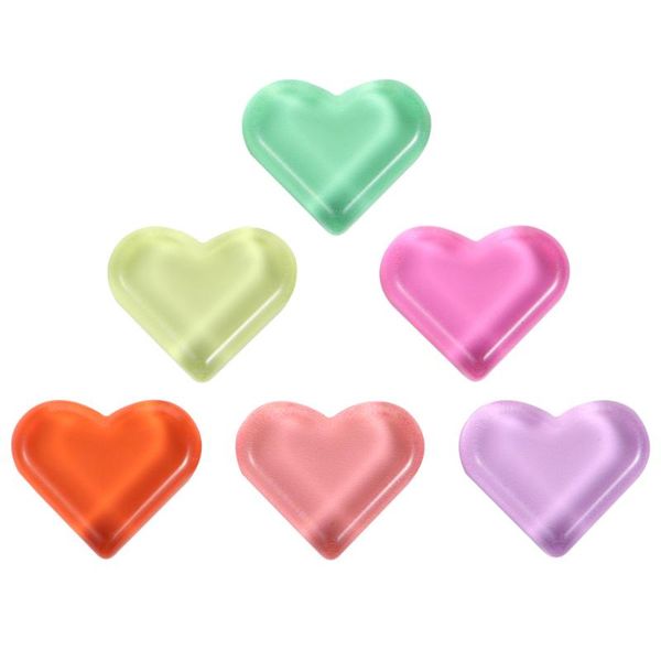 

fridge magnets 15pcs heart magnet sticker refrigerator home decor (random color)
