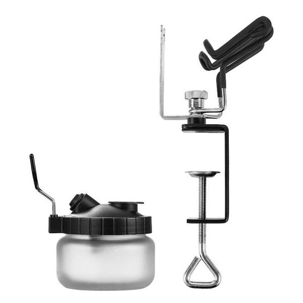 

professional spray guns universal airbrush holder stand rack tool two-brush clamp-on table